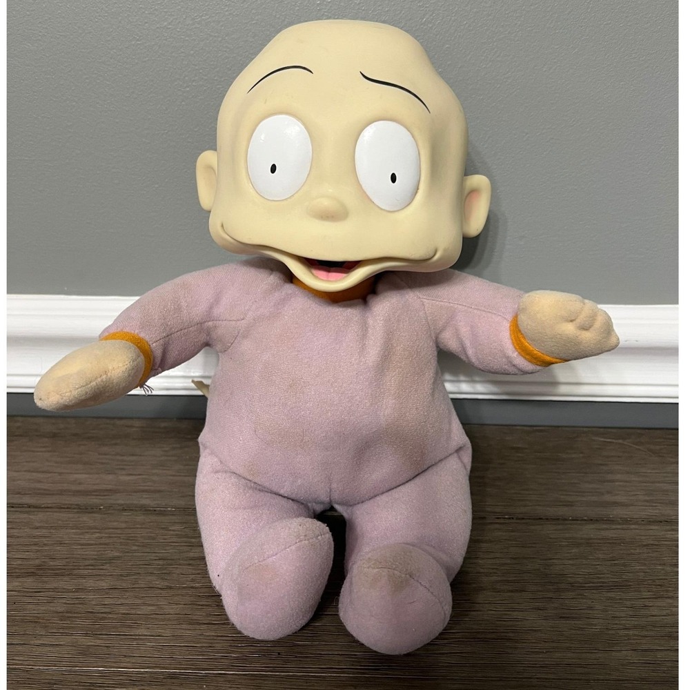1998 Rugrats Talking Tommy Pickles‎ Plush Doll Mattel Viacom Vintage Toy READ